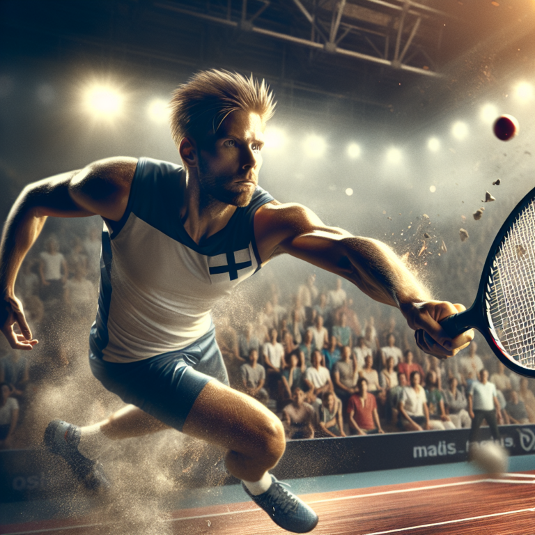 Finland's Junnu Competes in World Cup with Unique Racket