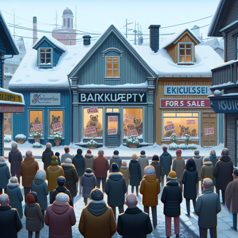 Finland's Bankruptcies Reach 30-Year Record High