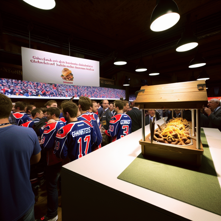 NHL Club Serves Players Traditional Ghackets mit Hörnli