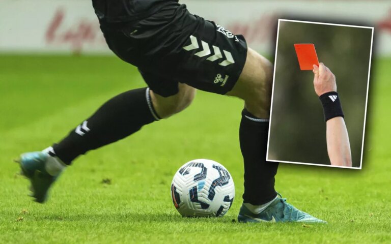 Player Delivers Kick to Opponent's Head and Groin