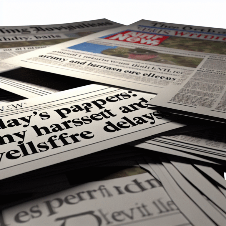 Tuesday’s Papers: Army Harassment and Welfare Delays Tuesday's Papers: Army Harassment and Welfare Delays