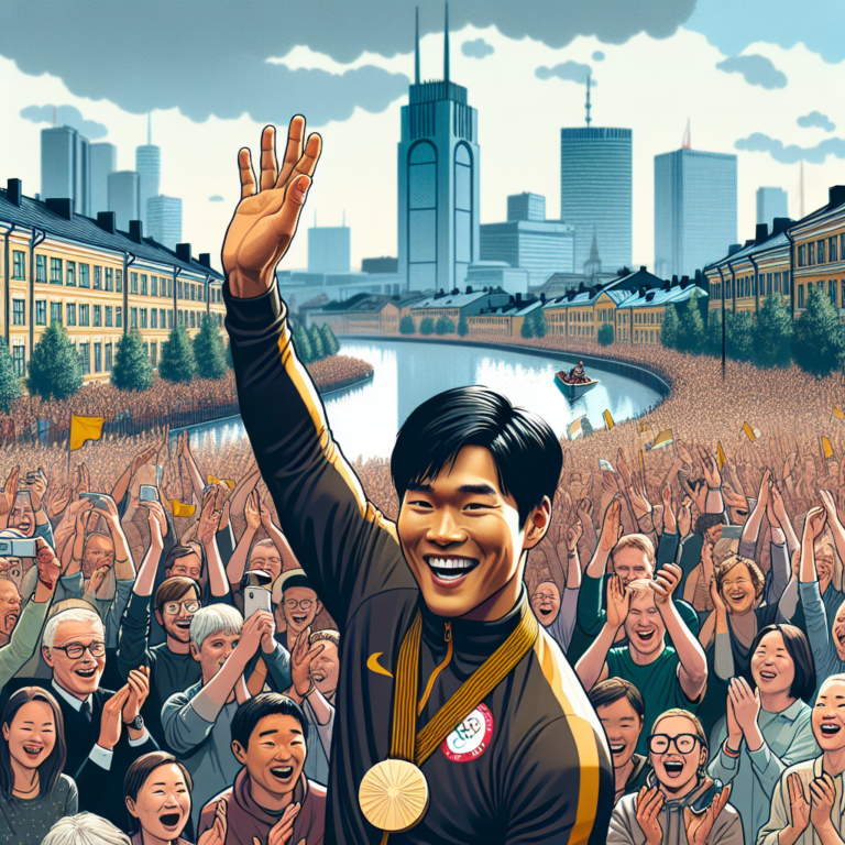 Olympic Champion’s Dramatic Arrival in Turku Olympic Champion's Dramatic Arrival in Turku