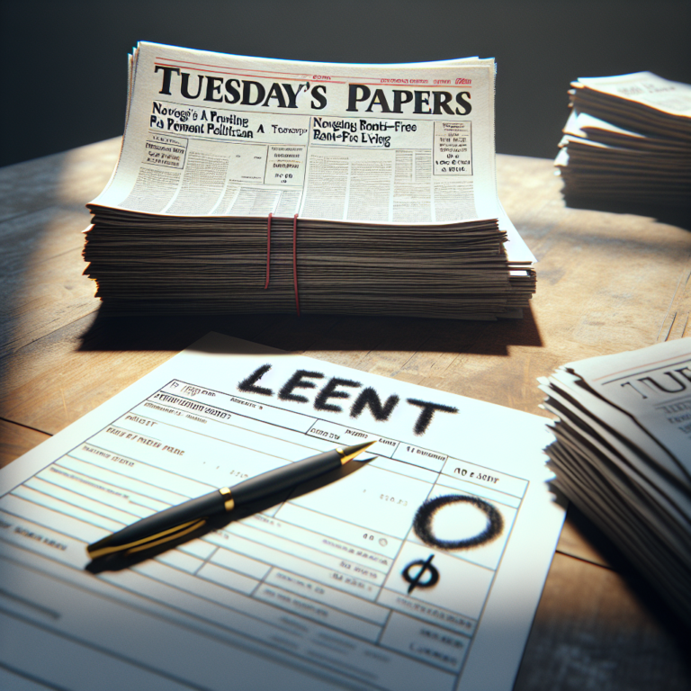 Tuesday's Papers: Navigating Trump, Rent-Free Living, and Closure