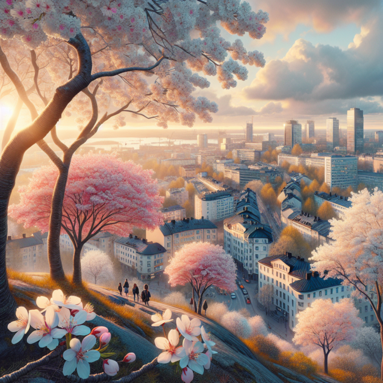 Cherry Blossoms Bloom Spectacularly in Helsinki's Roihuvuori